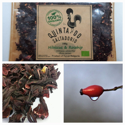 Hibiscus Flowers & Rosehip 🌺 ORGANIC fine cut tea lovers ❤ herbal blend ☕